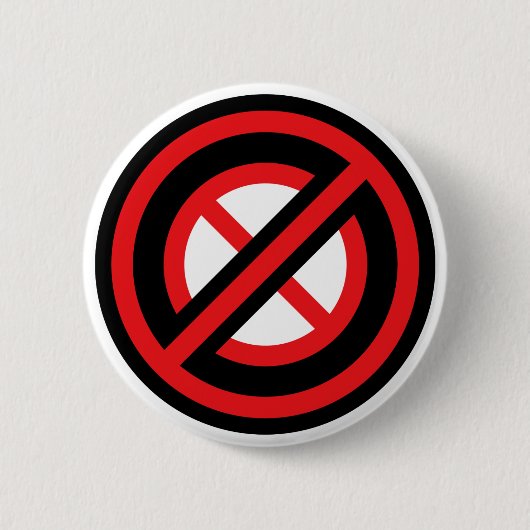 Geen symbool ronde button 5,7 cm (Voorkant)