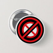 Geen symbool ronde button 5,7 cm (Voorkant /achterkant)
