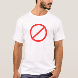 Geen symbool t-shirt