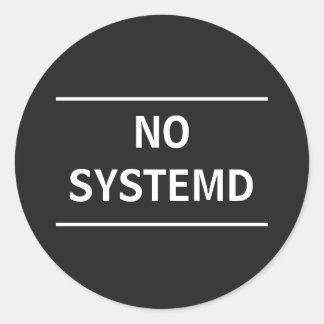 Geen systeem ronde sticker