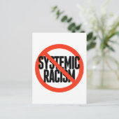 Geen systematische racisme briefkaart (Staand voorkant)