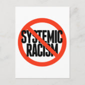 Geen systematische racisme briefkaart (Voorkant)