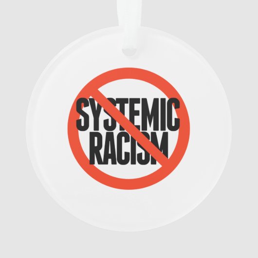 Geen systematische racisme ornament (achterkant)