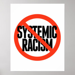 Geen systematische racisme poster