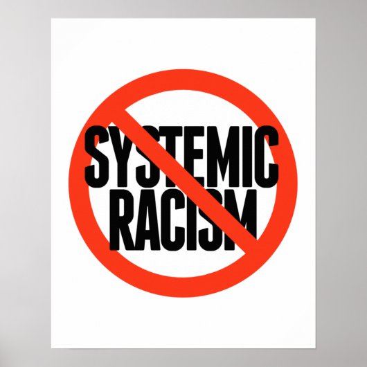 Geen systematische racisme poster (Voorkant)