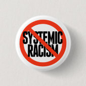 Geen systematische racisme ronde button 3,2 cm (Voorkant)