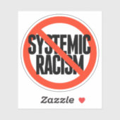 Geen systematische racisme sticker (Vel)