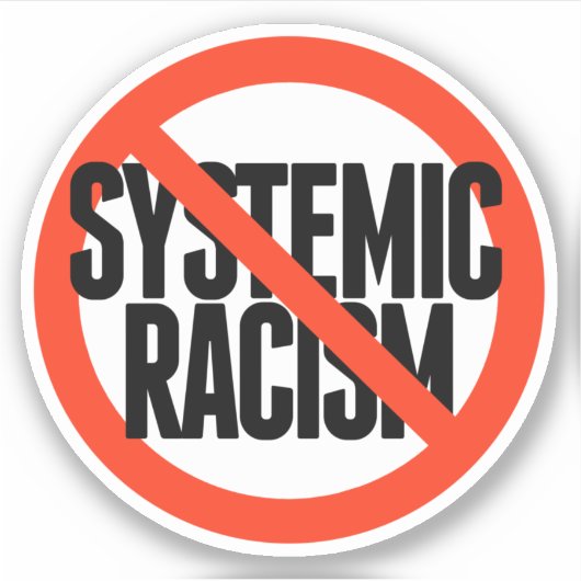 Geen systematische racisme sticker (Voorkant)