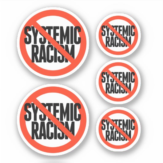 Geen systematische racisme sticker (Voorkant)