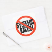 Geen systematische racisme vierkante sticker (Envelop)
