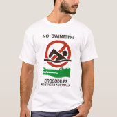 Geen T-shirt zwemmen (Voorkant)