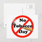 Geen tabaksdag briefkaart (Voorkant / Achterkant)
