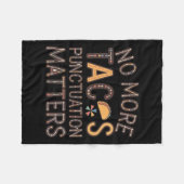Geen Tacos-interpunctie S-Sticker meer6 Fleece Deken (Voorkant (Horizontaal))