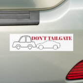 Geen Tailgate Bumpersticker (Op auto)