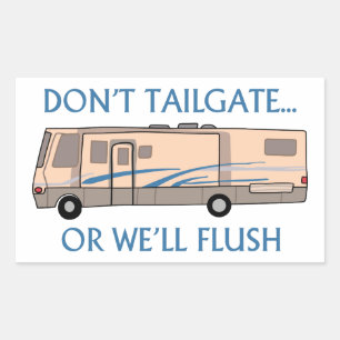 Geen Tailgate Rechthoekige Sticker