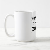 Geen talk voor koffie-mok koffiemok (Links)