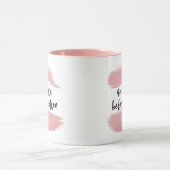 Geen talk voor koffie - roze Mok (Midden)