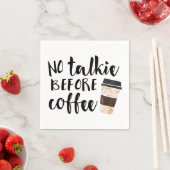 Geen Talkie voor koffie Servetten (Insitu)