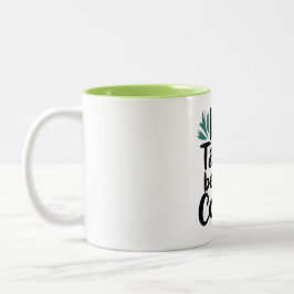 Geen Talkie voor koffie T-shirt Tweekleurige Koffiemok