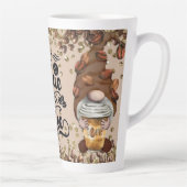 Geen Talkie voor Koffiegnomen Latte Mok (Rechts)