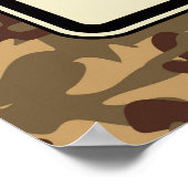 Geen tanks op Camo Poster (Hoek)