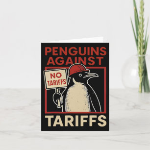 Geen tarieven pinguïns verzetten zich tegen protes kaart