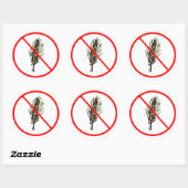 GEEN TARWE RONDE STICKER (Vel)