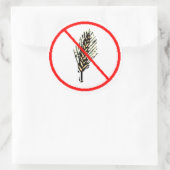 GEEN TARWE RONDE STICKER (Tas)