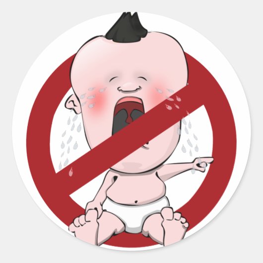 GEEN TATTLE TALES - GEEN VERKLIKKERS RONDE STICKER (Voorkant)