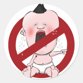 GEEN TATTLE TALES - GEEN VERKLIKKERS RONDE STICKER