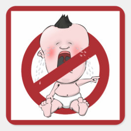 GEEN TATTLE TALES - GEEN VERKLIKKERS VIERKANTE STICKER