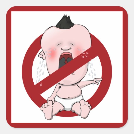 GEEN TATTLE TALES - GEEN VERKLIKKERS VIERKANTE STICKER (Voorkant)