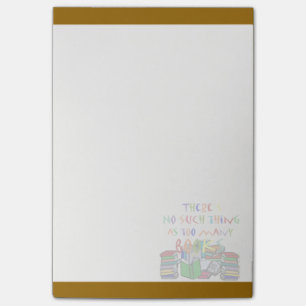 Geen te veel boeken (gg brown Post-it® niet Notes