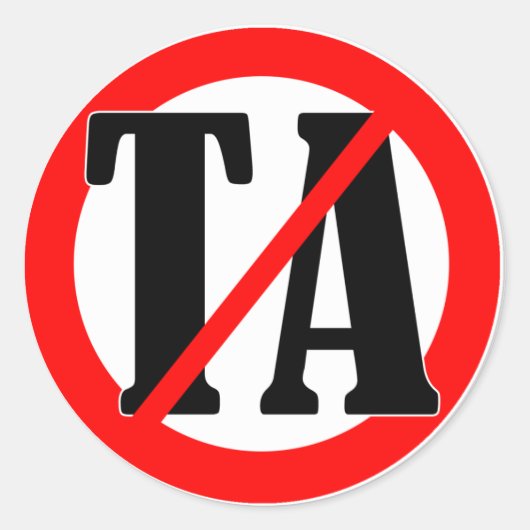 Geen technische bijstand ronde sticker (Voorkant)