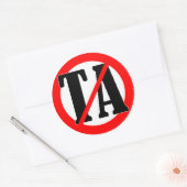 Geen technische bijstand ronde sticker (Envelop)