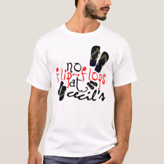 Geen teenslippers bij Cecil's T-shirt