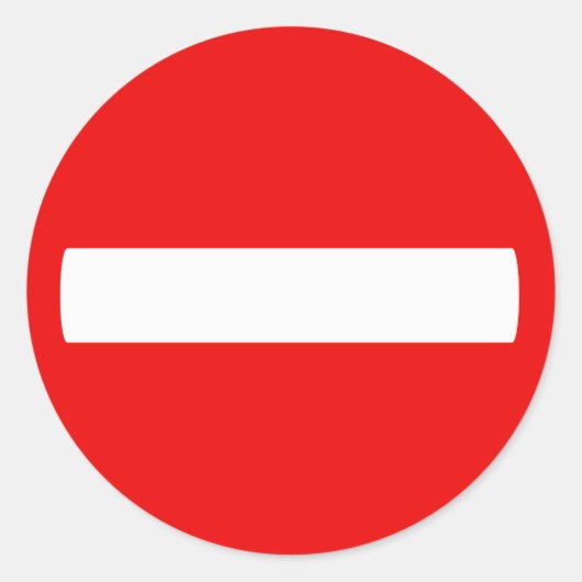 Geen teken invoeren (Sticker) Ronde Sticker (Voorkant)