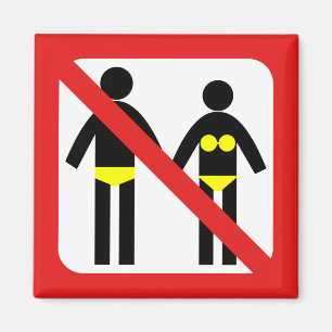 Geen Teken Swimwear Magneet