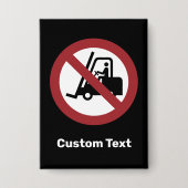 Geen teken van vorkliften button (Voorkant)
