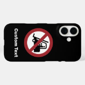 Geen teken van vorkliften Case-Mate iPhone case (Achterkant (horizontaal))