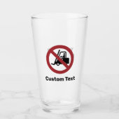 Geen teken van vorkliften glas (Voorkant)