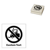 Geen teken van vorkliften rubberstempel (Gestempeld)