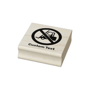 Geen teken van vorkliften rubberstempel