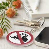 Geen teken van vorkliften sleutelhanger (Voorkant Rechts)