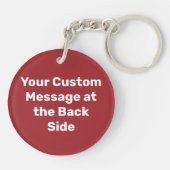 Geen teken van vorkliften sleutelhanger (Achterkant)