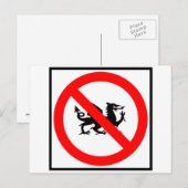 Geen tekenen van snelweg briefkaart (Voorkant / Achterkant)