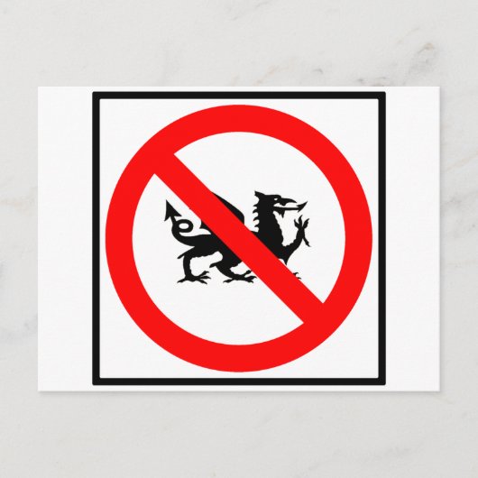 Geen tekenen van snelweg briefkaart (Voorkant)