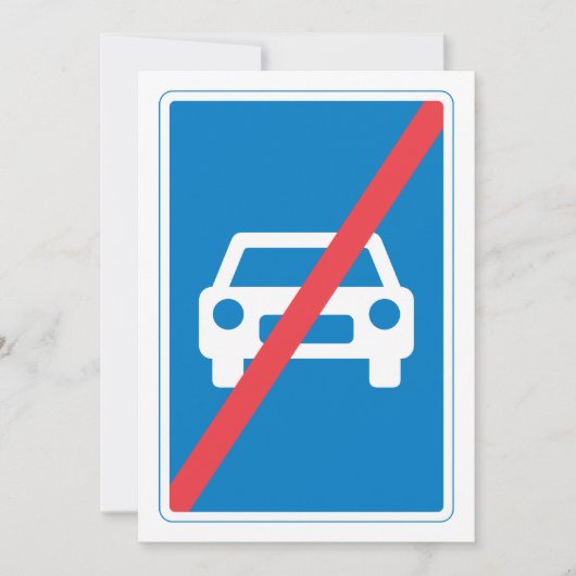 Geen tekens kaart (Voorkant)