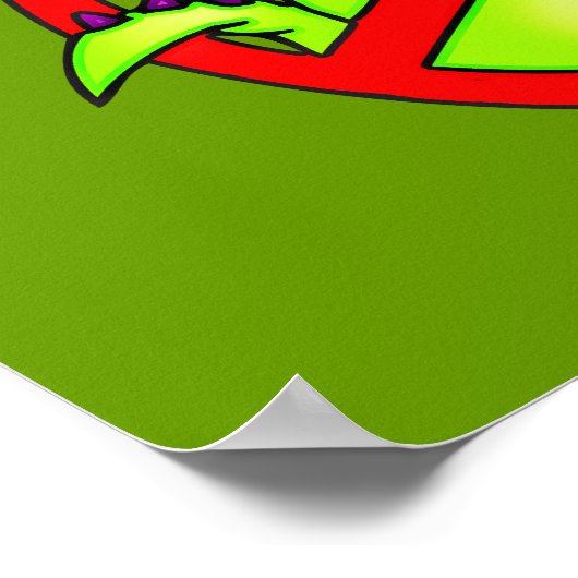 Geen tekens toegestaan symbool poster (Hoek)