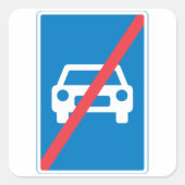 Geen tekens vierkante sticker (Voorkant)